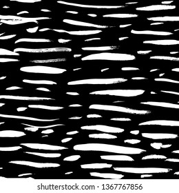 Brush grunge pattern. White and black vector.