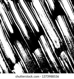 Brush grunge pattern. White and black vector.