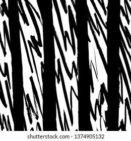 Brush grunge pattern. White and black vector.