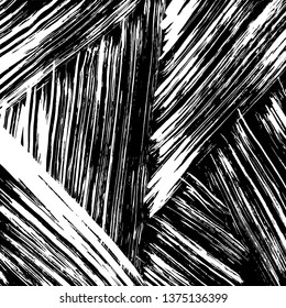 Brush grunge pattern. White and black vector.