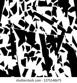 Brush grunge pattern. White and black vector.