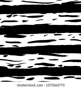Brush grunge pattern. White and black vector.