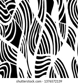 Brush grunge pattern. White and black vector.