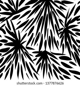 Brush grunge pattern. White and black vector.