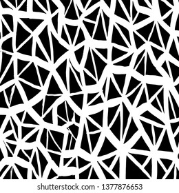 Brush grunge pattern. White and black vector.