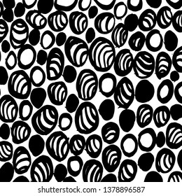 Brush grunge pattern. White and black vector.