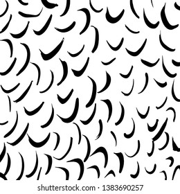 Brush grunge pattern. White and black vector.
