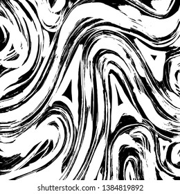 Brush grunge pattern. White and black vector.