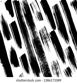 Brush grunge pattern. White and black vector.