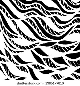 Brush grunge pattern. White and black vector.