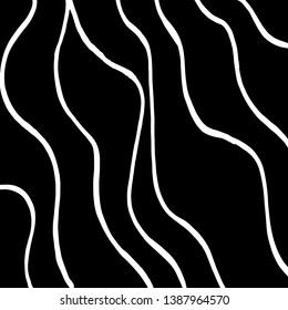 Brush grunge pattern. White and black vector.