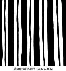 Brush grunge pattern. White and black vector.