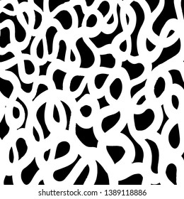 Brush grunge pattern. White and black vector.