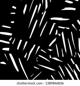 Brush grunge pattern. White and black vector.