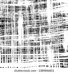 Brush grunge pattern. White and black vector.