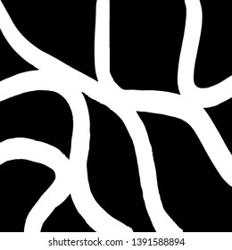 Brush grunge pattern. White and black vector.