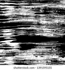 Brush grunge pattern. White and black vector.