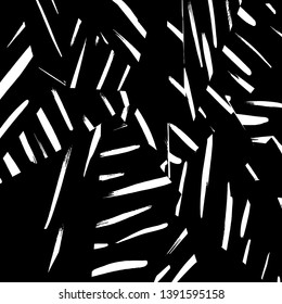 Brush grunge pattern. White and black vector.