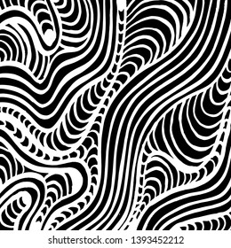 Brush grunge pattern. White and black vector.