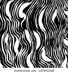 Brush grunge pattern. White and black vector.