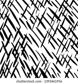 Brush grunge pattern. White and black vector.