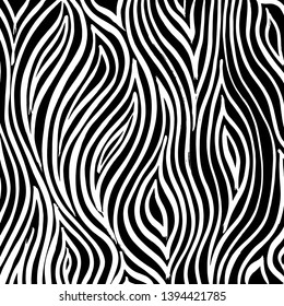 Brush grunge pattern. White and black vector.