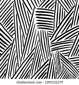 Brush grunge pattern. White and black vector.