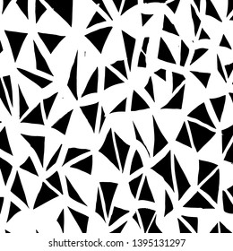 Brush grunge pattern. White and black vector.