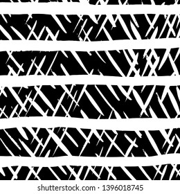 Brush grunge pattern. White and black vector.