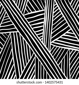 Brush grunge pattern. White and black vector.