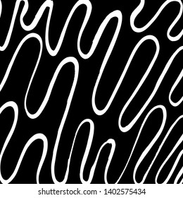 Brush grunge pattern. White and black vector.
