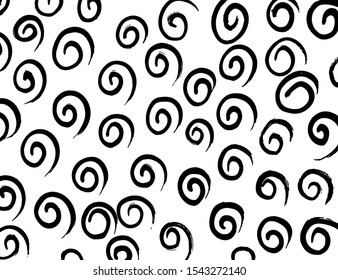 Brush grunge pattern. White and black vector.