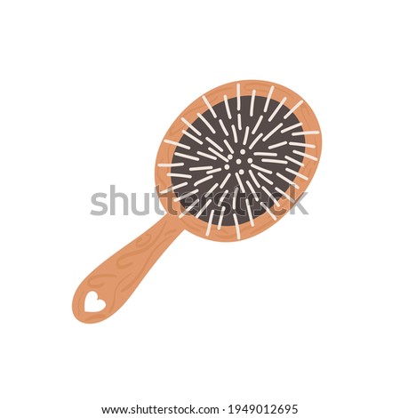 brush hair accessory icon isolated