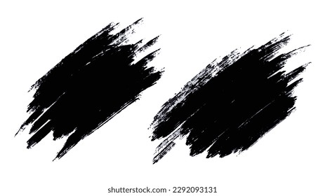 Brush hand drawn elements , flat Modern design isolated on white background ,Vector illustration EPS 10