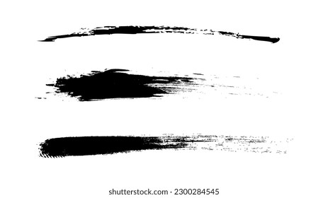 Brush hand drawn elements , flat Modern design isolated on white background ,Vector illustration EPS 10