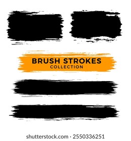 Brush hand drawn graphic element vector set, line art style ,Hand drawn design elements.