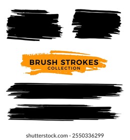 Brush hand drawn graphic element vector set, line art style ,Hand drawn design elements.