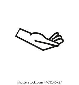 Brush hand icon