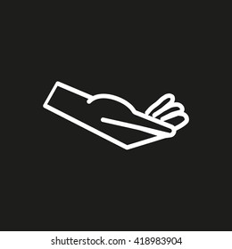 Brush hand icon