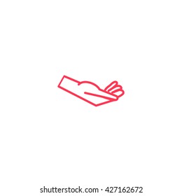 Brush hand icon