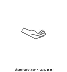 Brush hand icon