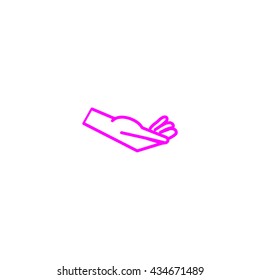 Brush hand icon