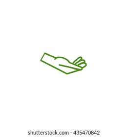 Brush hand icon
