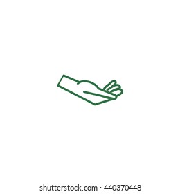 Brush hand icon