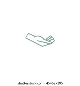 Brush hand icon