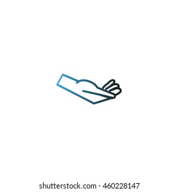 Brush hand icon