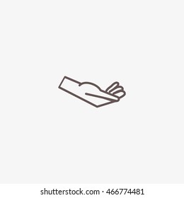 Brush hand icon