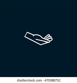 Brush hand icon