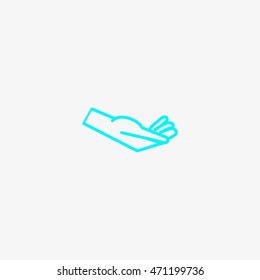 Brush hand icon