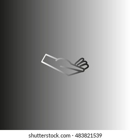 Brush hand icon